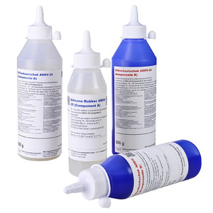 Силиконовая резина ADDV-25, синяя (из 2-х компонентов)