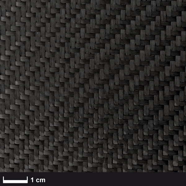 Углеродная ткань (Carbon fabric) 200 г/м²  (twill weave) 100 см