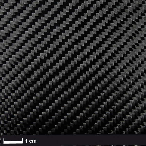 Углеродная ткань (Carbon fabric) 245 г/м²  (twill weave) 127 см
