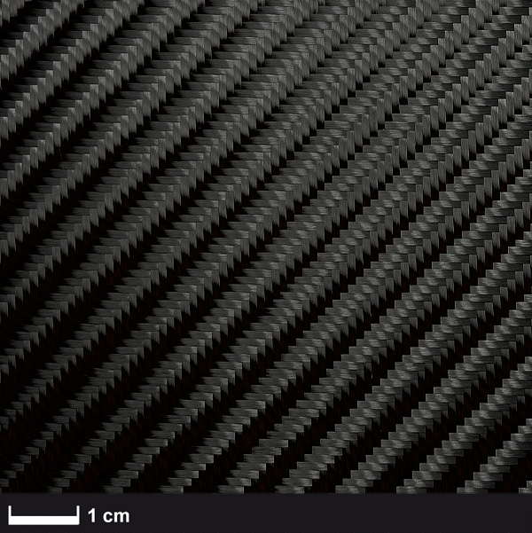 Углеродная ткань (Carbon fabric) 285 г/м²  (twill weave 4/4) 100 см