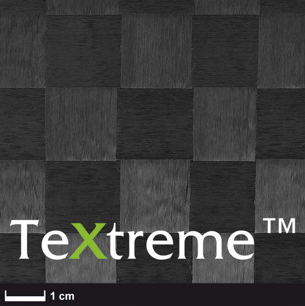 Углеродная ткань (Carbon fabric), TeXtreme® 80 г/м²  (plain, HT) 100 см