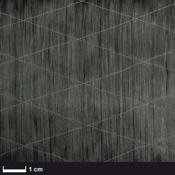 Углеродная ткань однонаправленная non-crimp 250 г/м² (UHM), 24.4 см