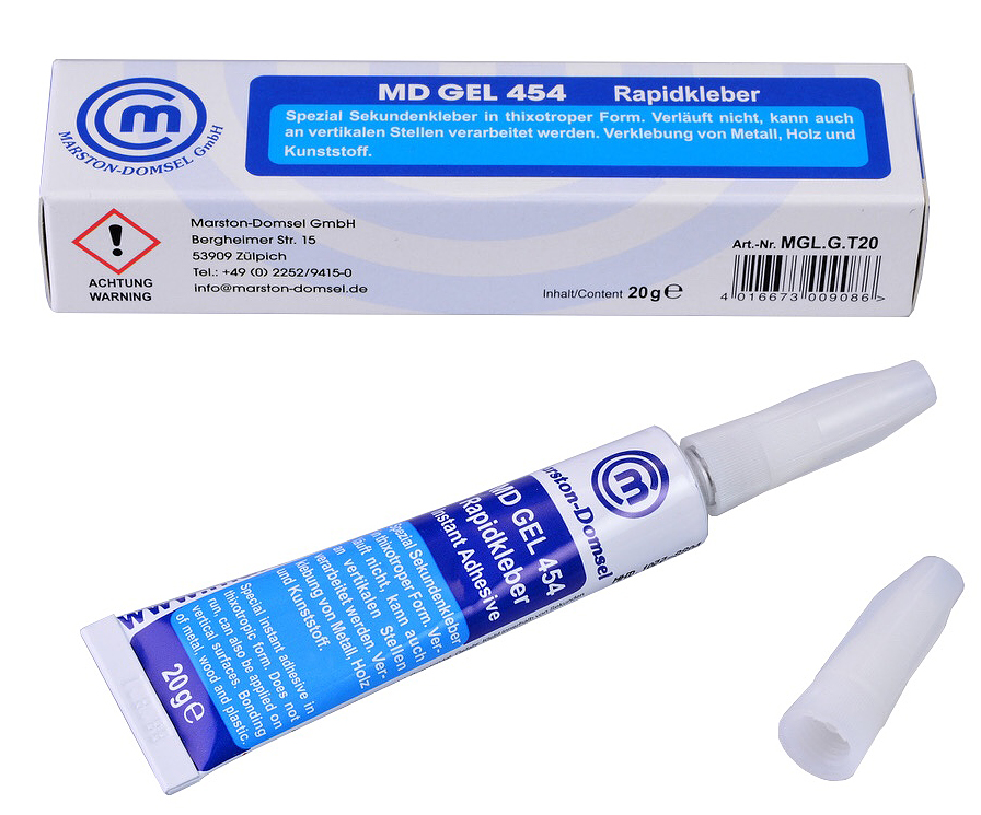 Цианоакрилатный суперклей MD GEL 454, тиксотропный